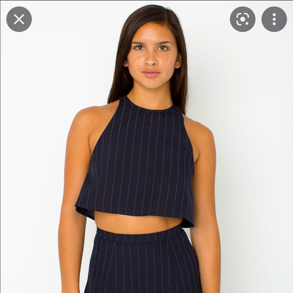 American Apparel Tops - American Apparel Striped Lulu Crop Top